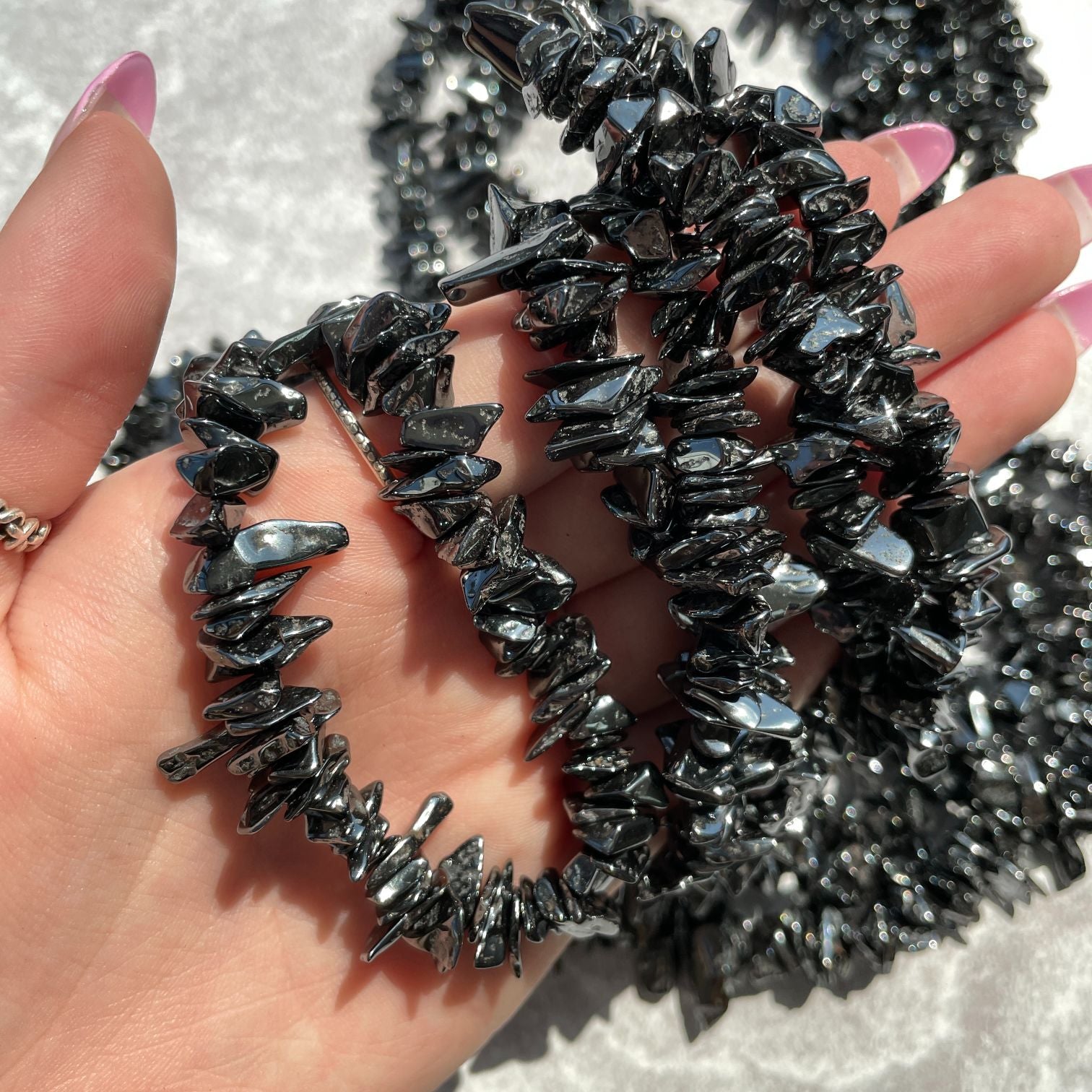 Hematite Chip Necklace Hematite Chip Necklace